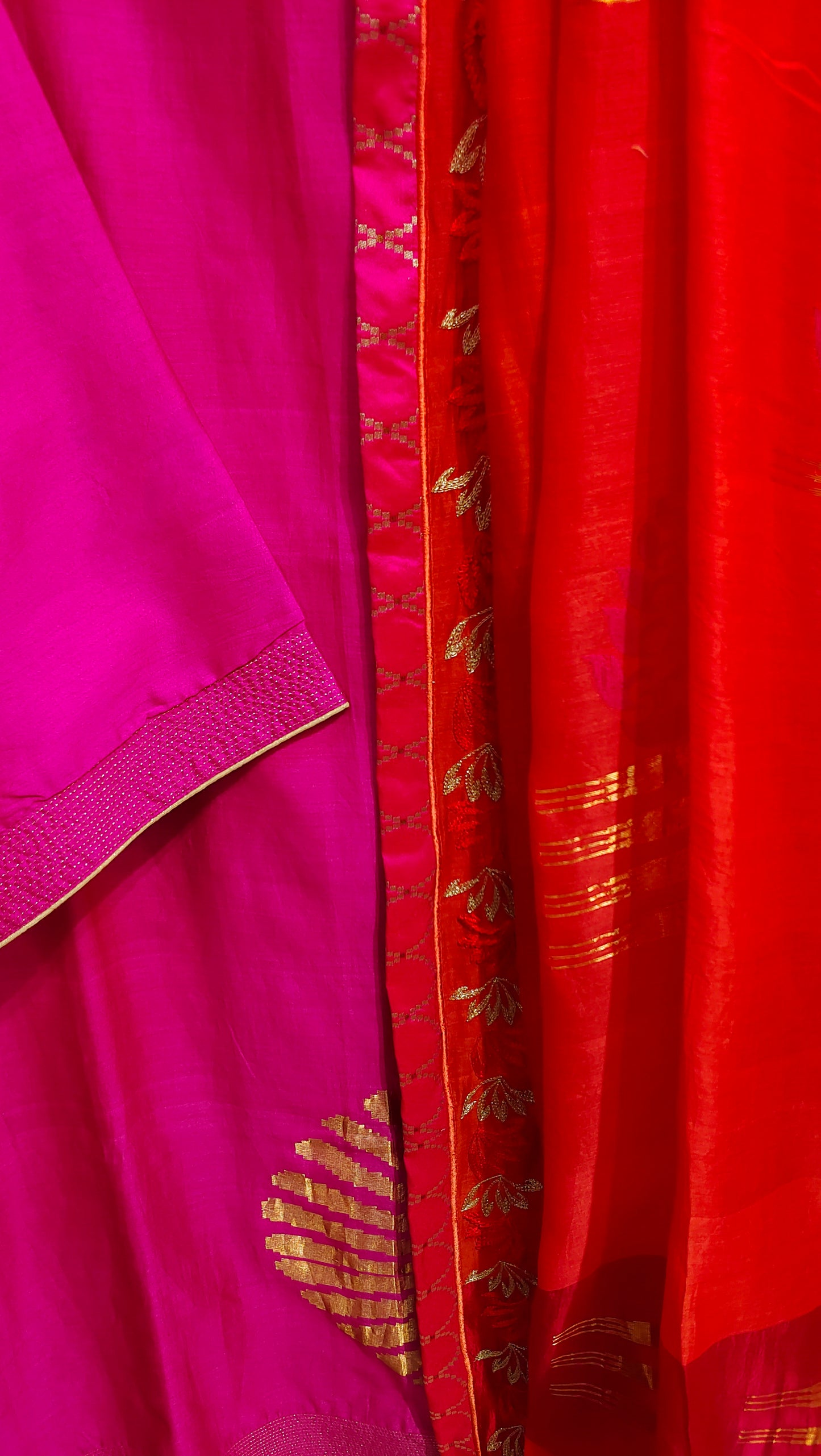 Semi Stitched Chanderi Formal Suitset
