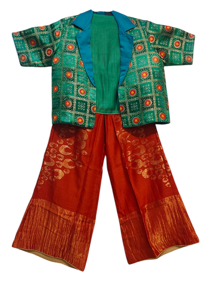 Indowestern chanderi formal coordset