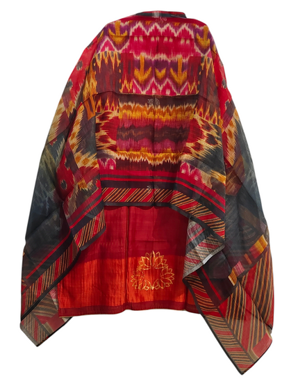 Semi Stitched Chanderi Casual Suitset