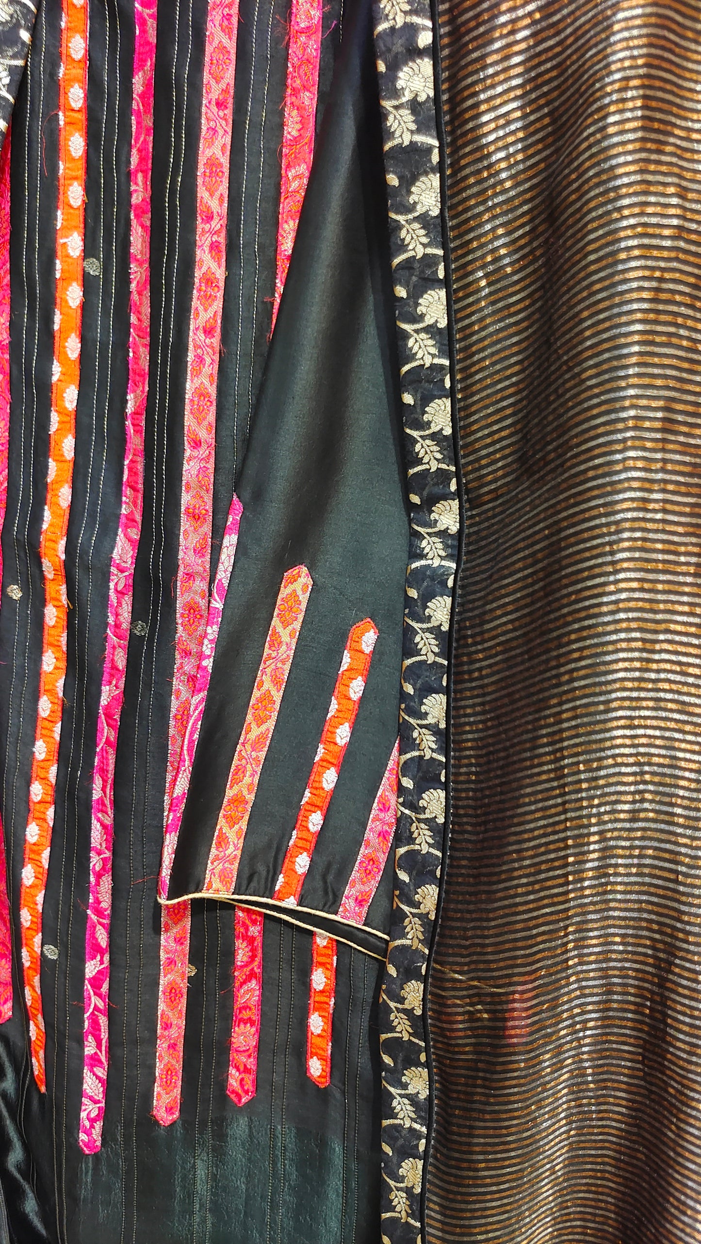 Semi Stitched Formal chanderi Suitset