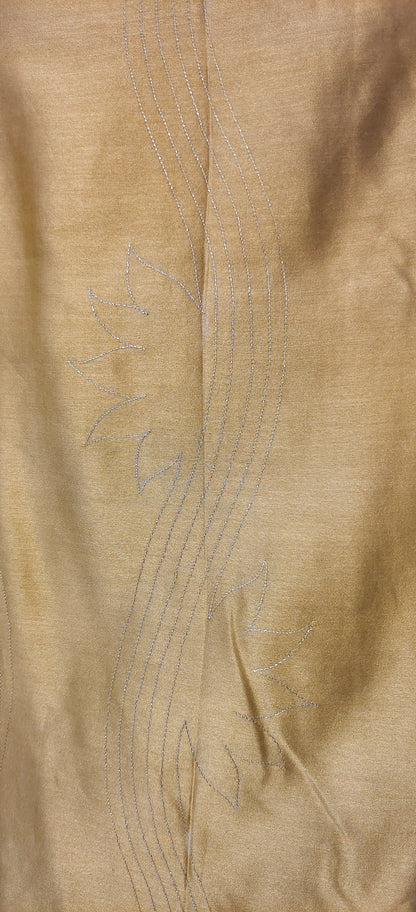 Semistitched Chanderi Zariwoven Short Tunic
