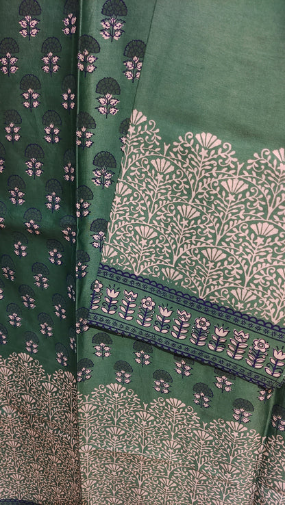 Semi Stitched Chanderi Casual kurta