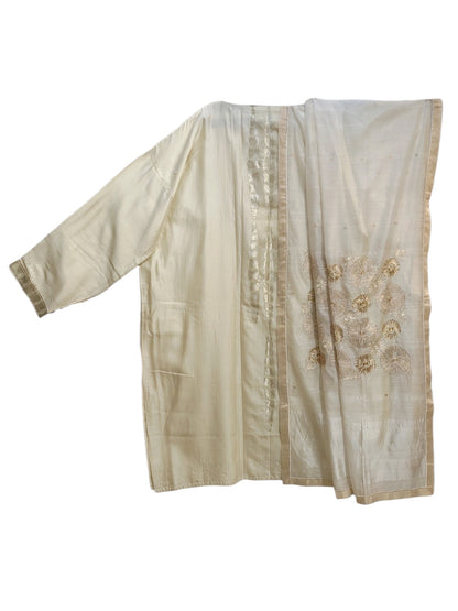Semi Stitched Chanderi Formal Suitset