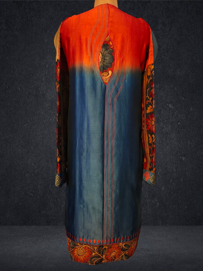 Semi Stitched Formal chanderi Suitset