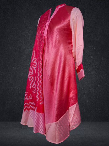 Stitched applique Long Dress