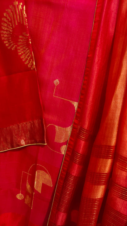 Semi Stitched Chanderi Formal Suitset