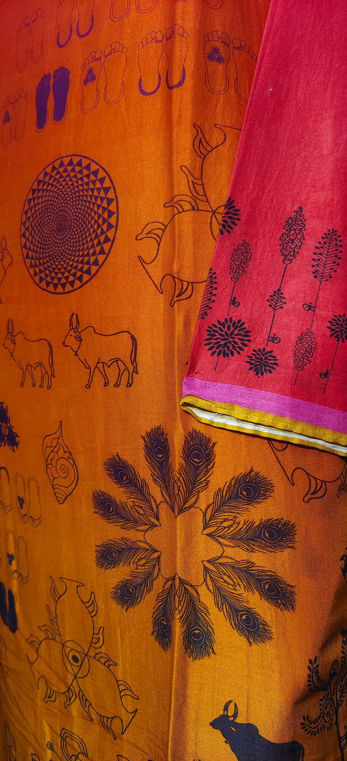 Semi Stitched Chanderi Casual Suitset