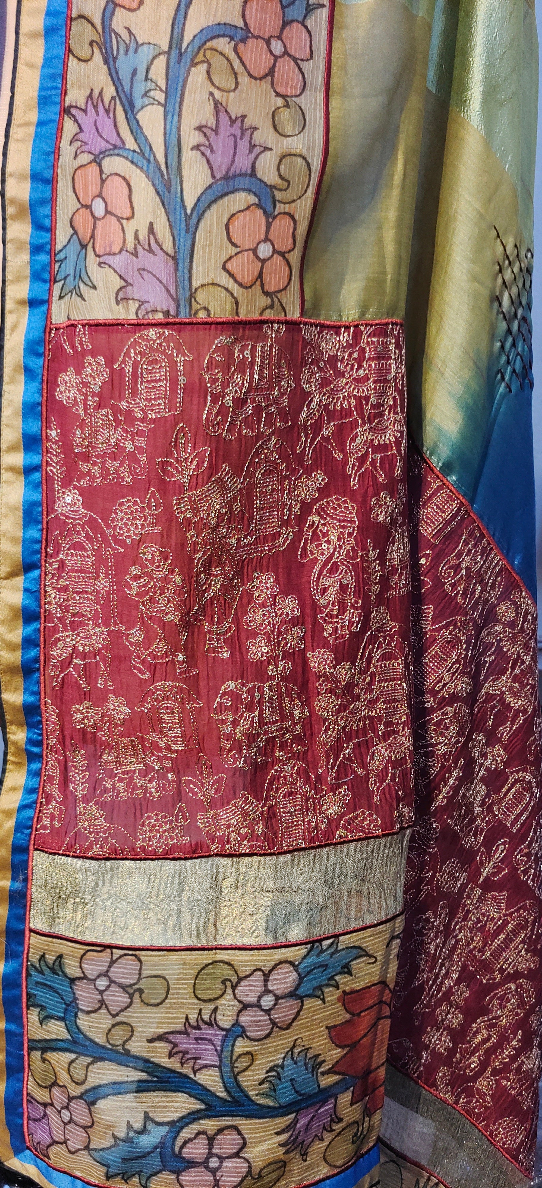 Semi Stitched Formal Chanderi Dupatta VISHAL KAPUR
