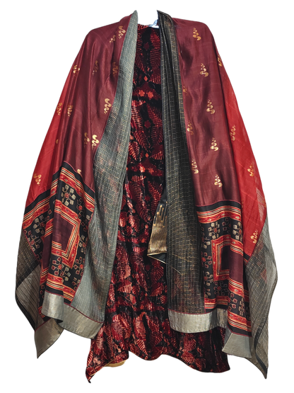 Semi Stitched Formal Chanderi Suitset
