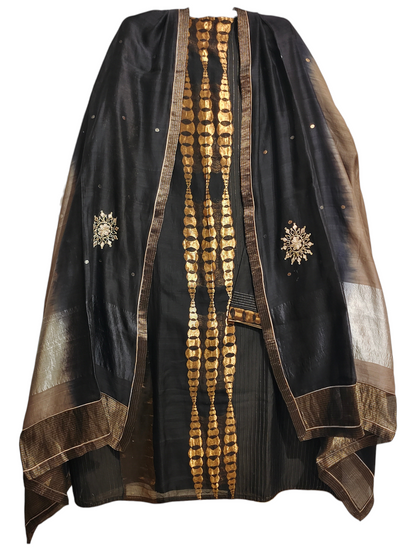 Semi Stitched Formal Chanderi Suitset