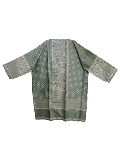 Semi Stitched Chanderi Casual suitset