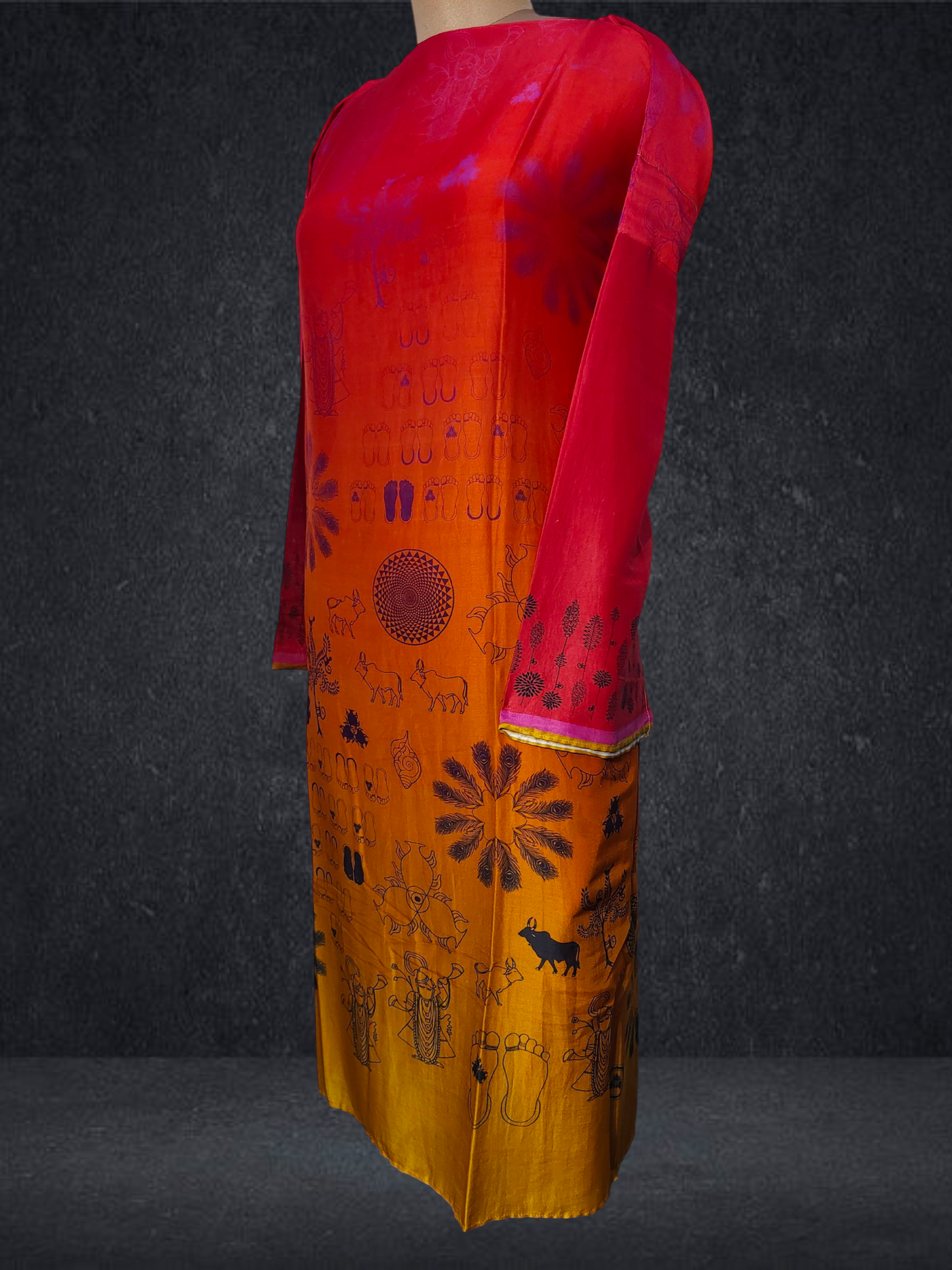 Semi Stitched Cotton modal Kurta