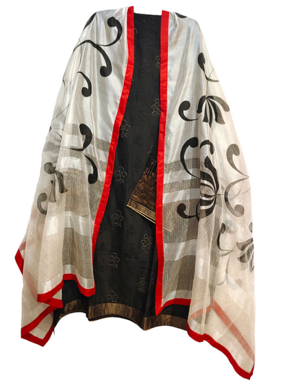 Semi Stitched Formal Chanderi Suitset