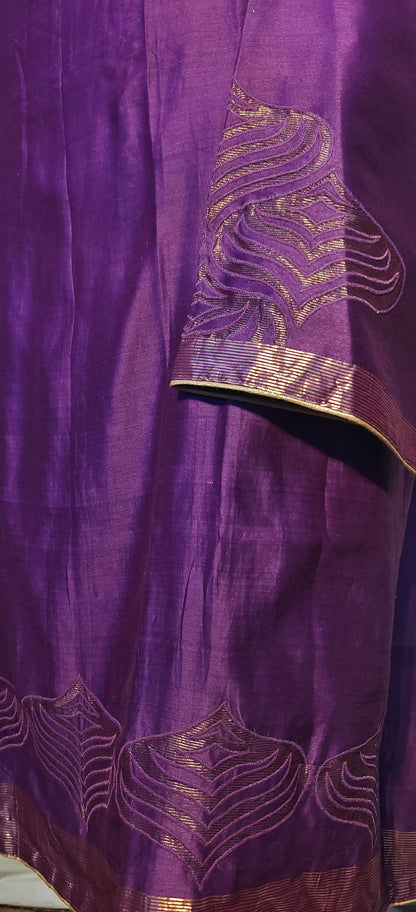Semi Stitched Formal chanderi Suitset VISHAL KAPUR