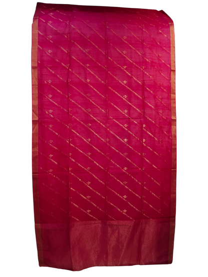 Semi Stitched Chanderi Formal Suitset