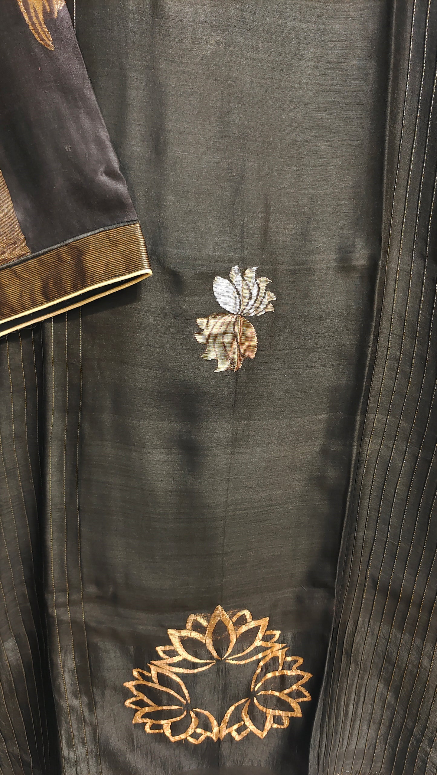 Semi Stitched Formal chanderi Suitset