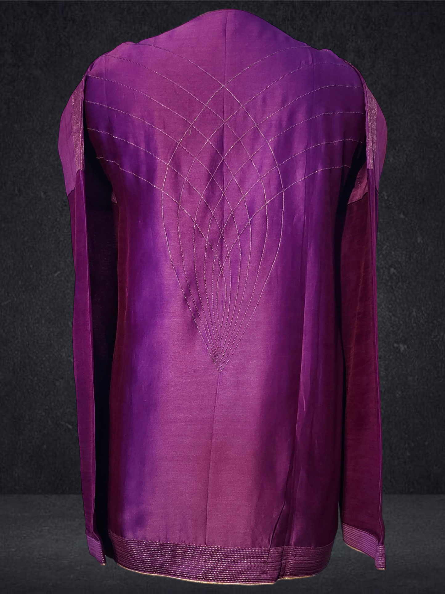 Semi Stitched Chanderi Zariwoven Short Tunic VISHAL KAPUR STUDIO