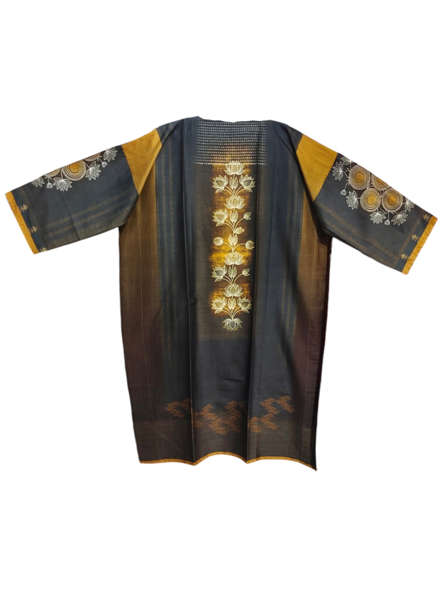 Semi Stitched Chanderi Casual Suitset