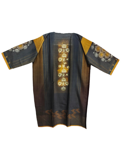 Semi Stitched Chanderi Casual Suitset
