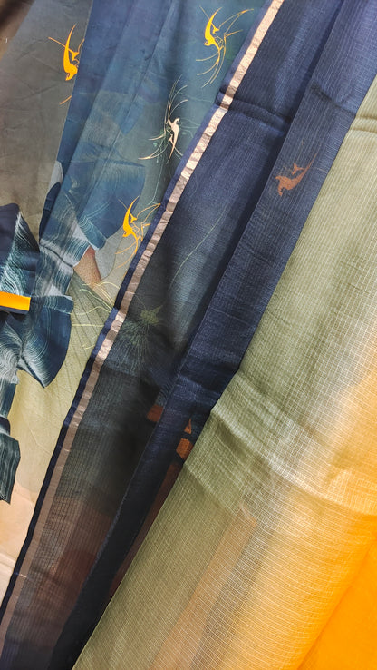 Semi Stitched Cotton Casual Suitset