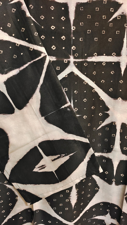 Semi Stitched Chanderi Casual Suitset