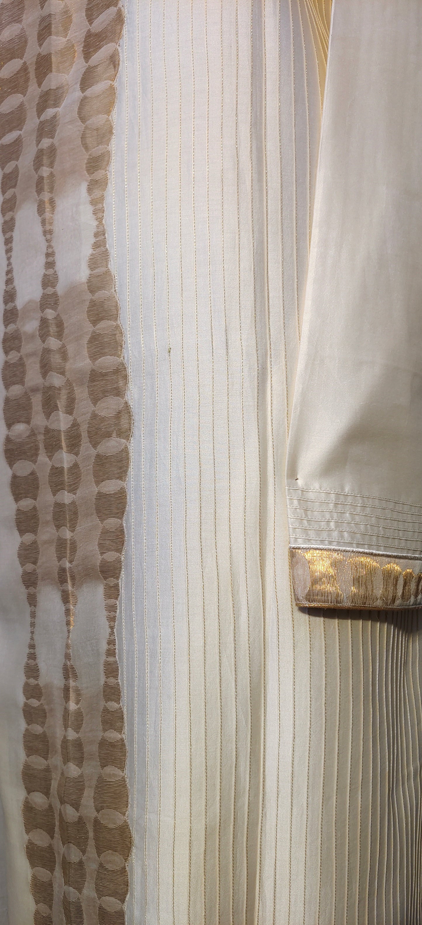 Semi Stitched Formal chanderi Suitset