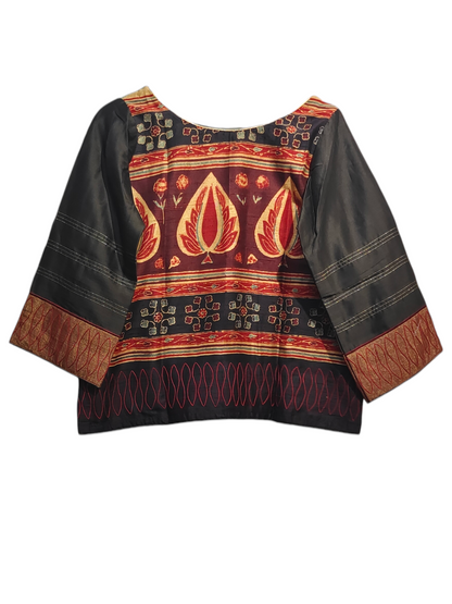 Formal Chanderi Silk Ajrakh Saree