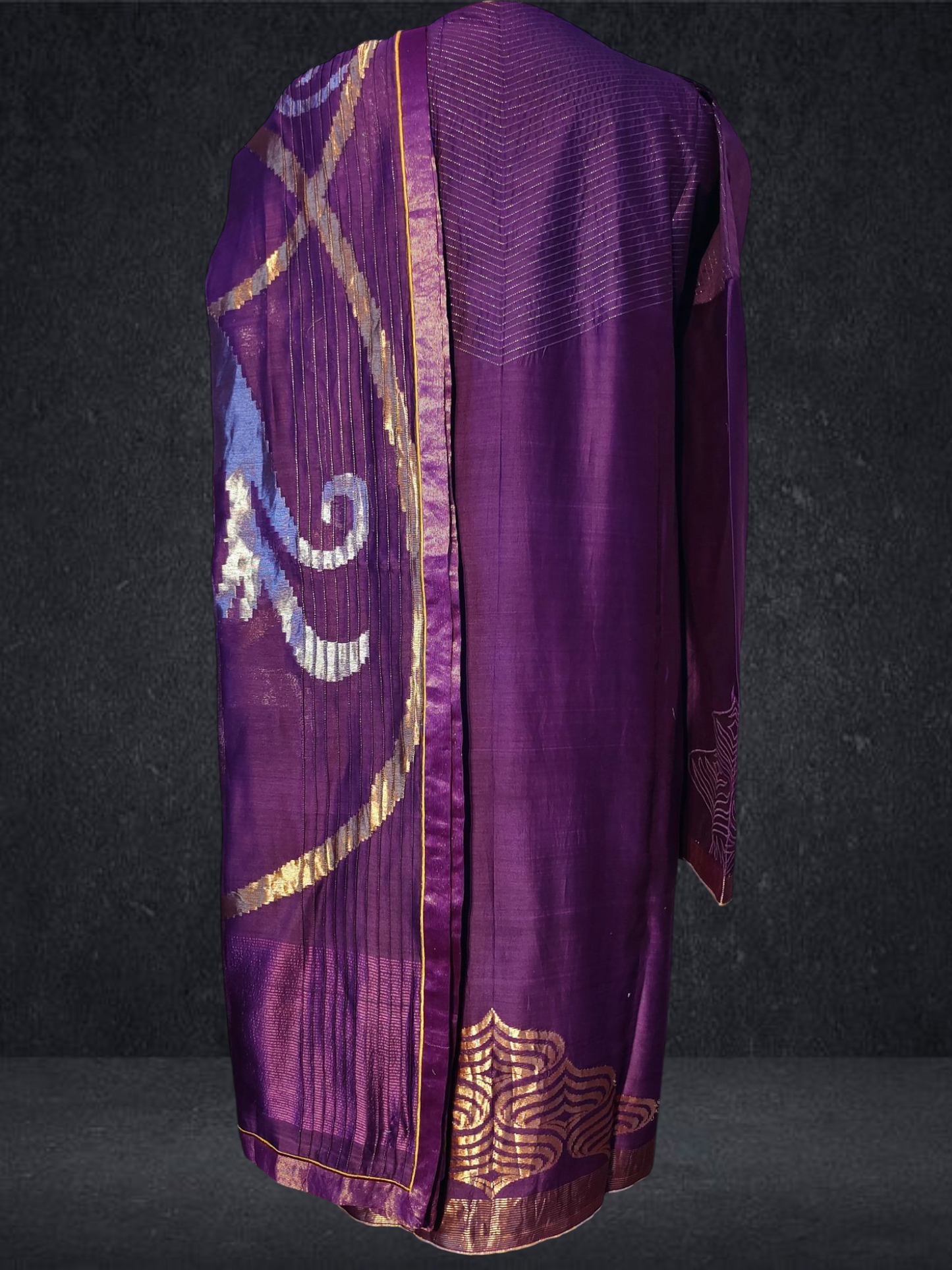 Semi Stitched Formal chanderi Suitset