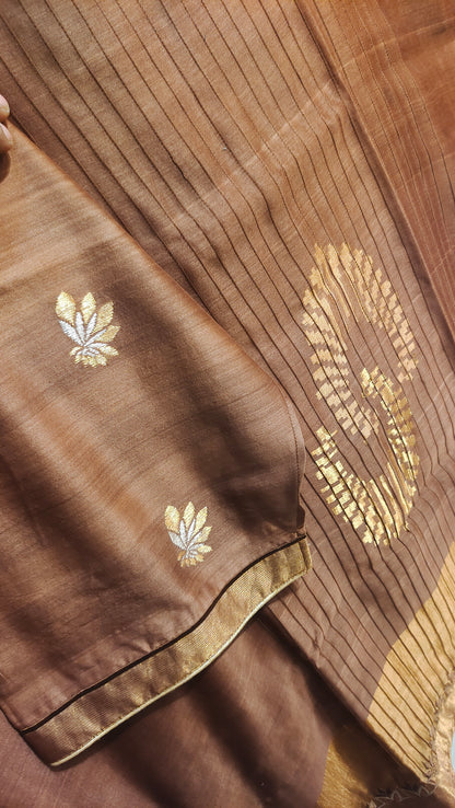 Semi Stitched Formal Chanderi Suitset