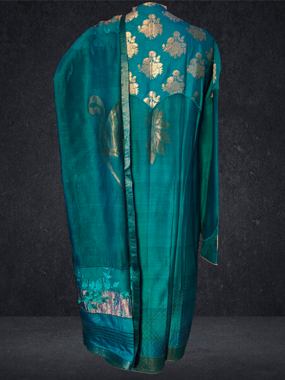 Semi Stitched Formal chanderi Suitset