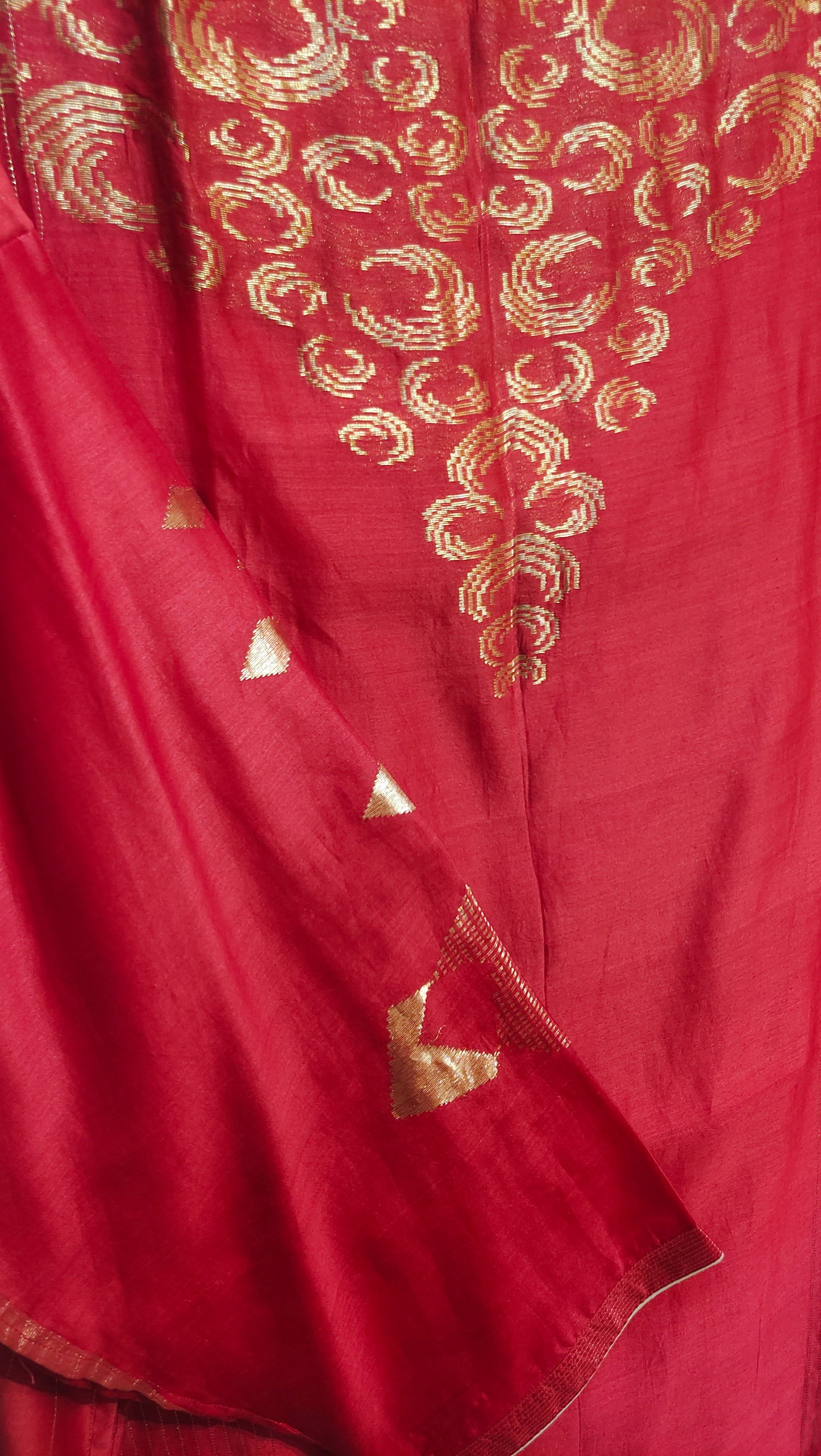 Semi Stitched Formal chanderi Suitset