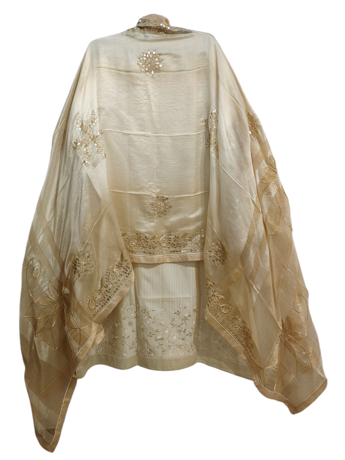 Semi Stitched Formal chanderi Suitset