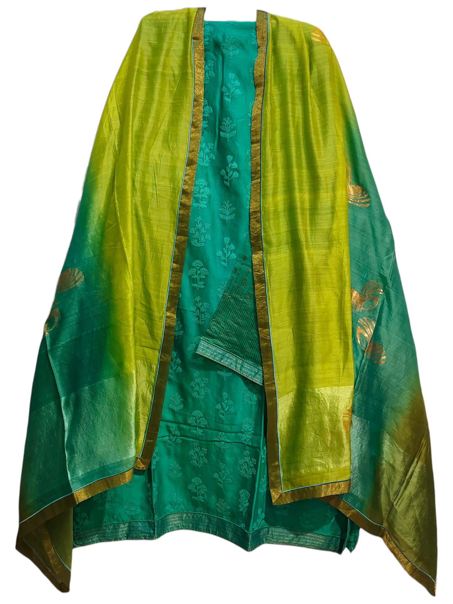 Semi Stitched Formal Chanderi Suitset