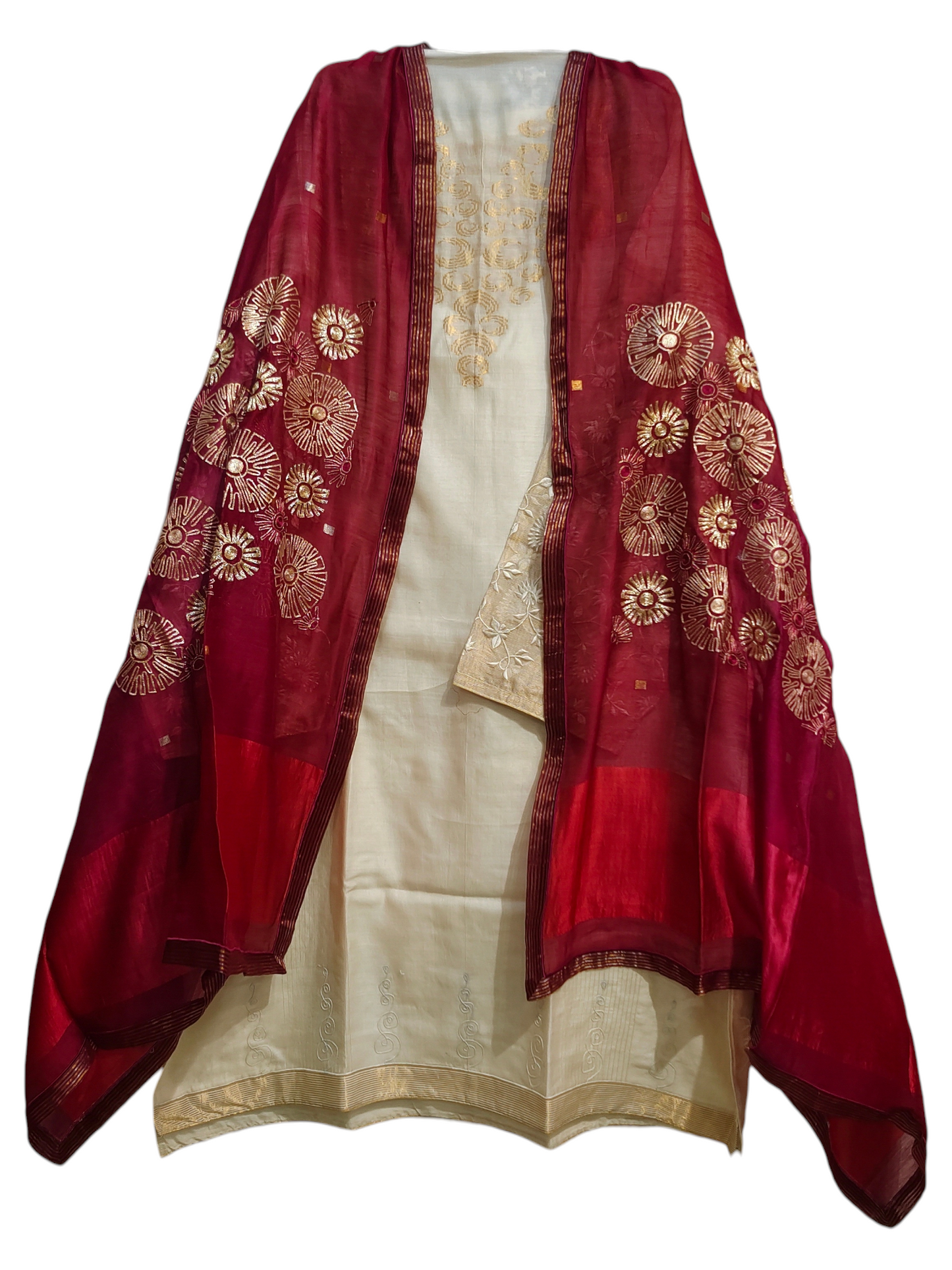 Semi Stitched Formal Chanderi Suitset