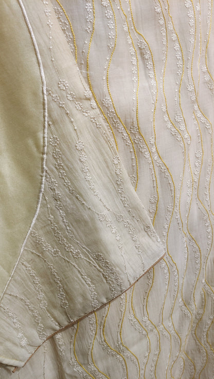 Semi Stitched Formal chanderi Suitset