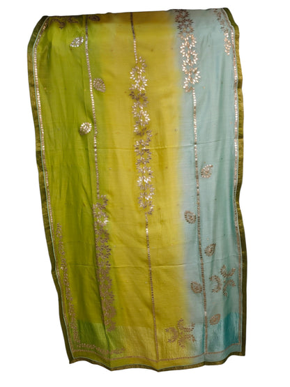 Semi Stitched Chanderi Formal Suitset