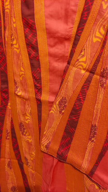 Semi Stitched Cotton Casual Suitset