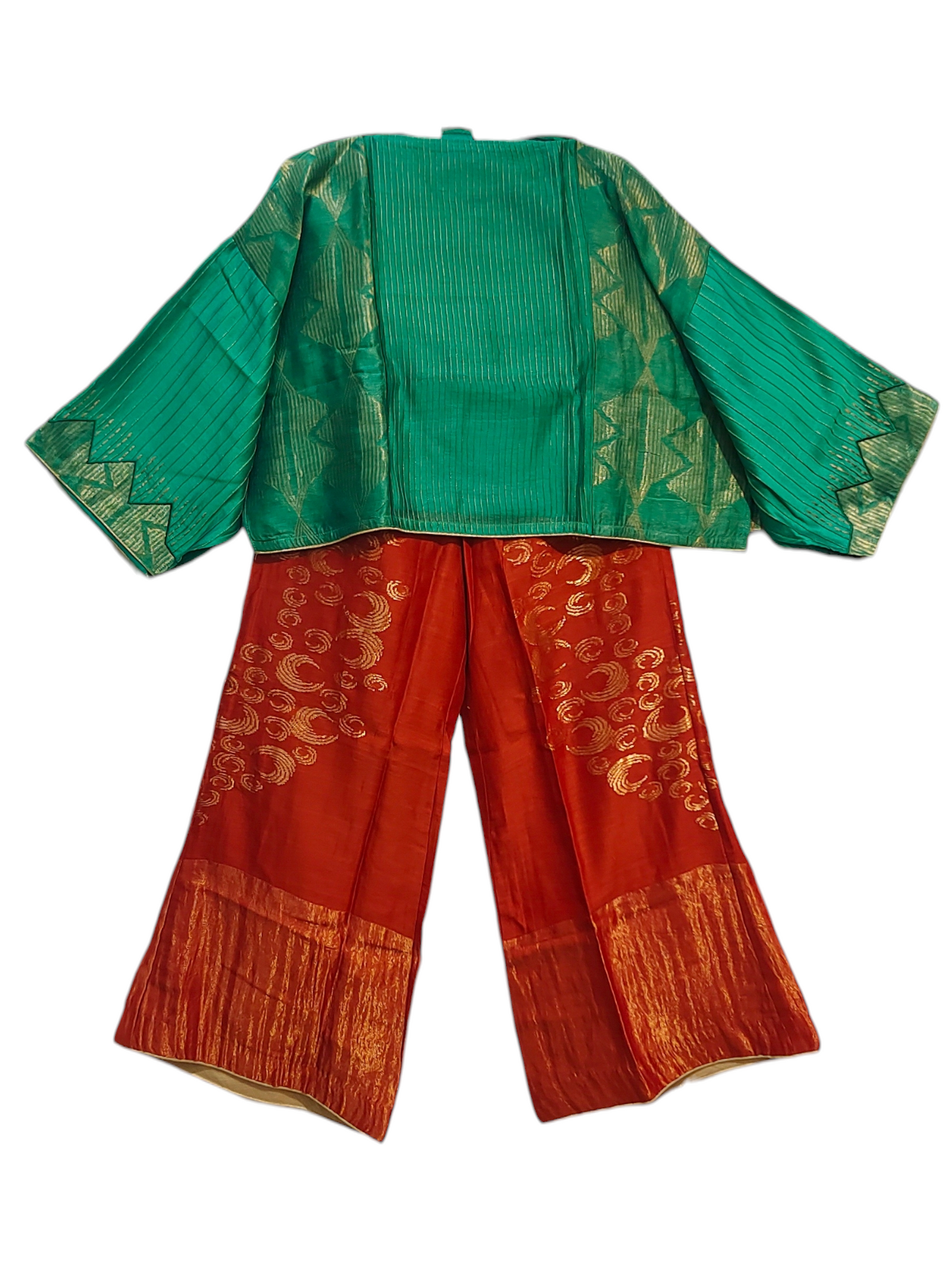 Indowestern chanderi formal coordset
