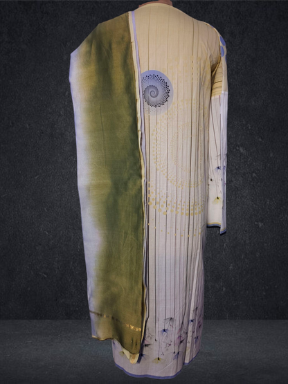 Semi Stitched Cotton Kurta VISHAL KAPUR