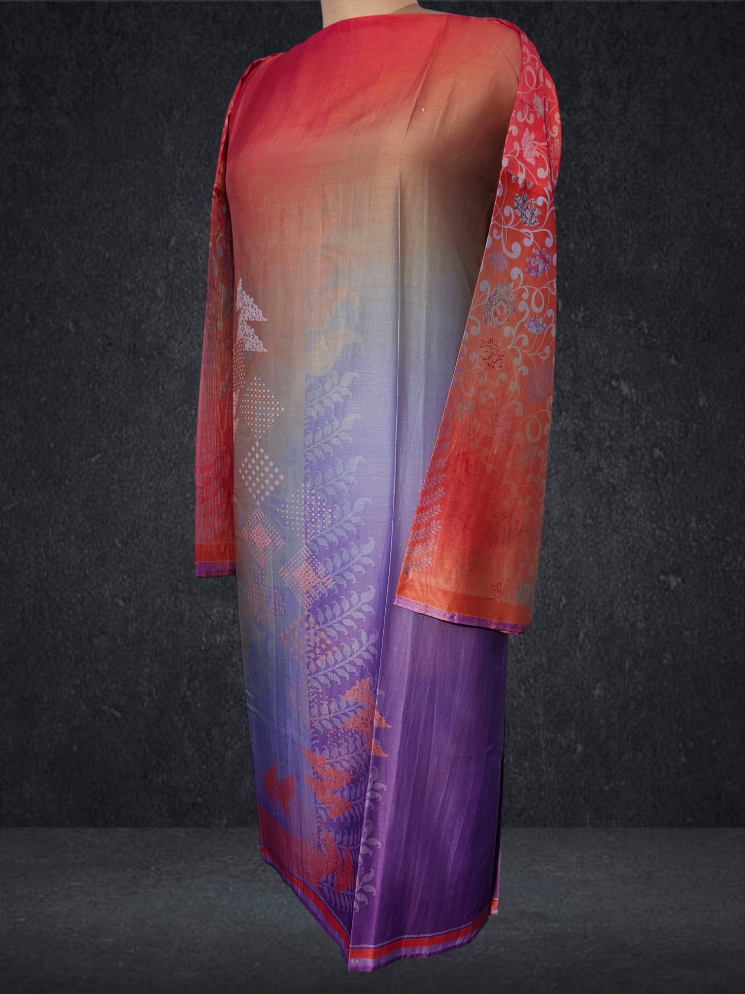 Semi Stitched Chanderi Casual Suitset VISHAL KAPUR