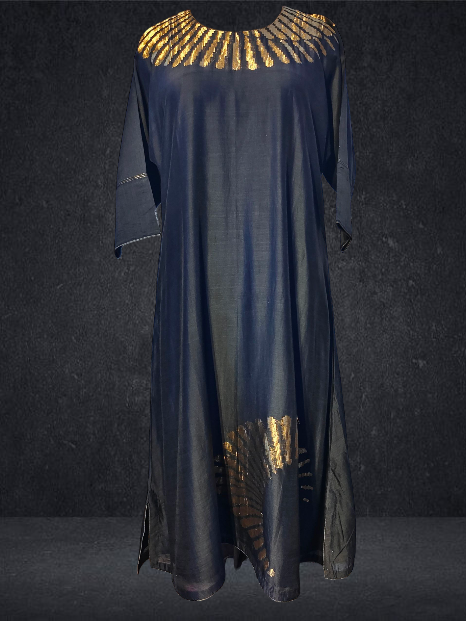 Stitched Chanderi Long Dress VISHAL KAPUR STUDIO