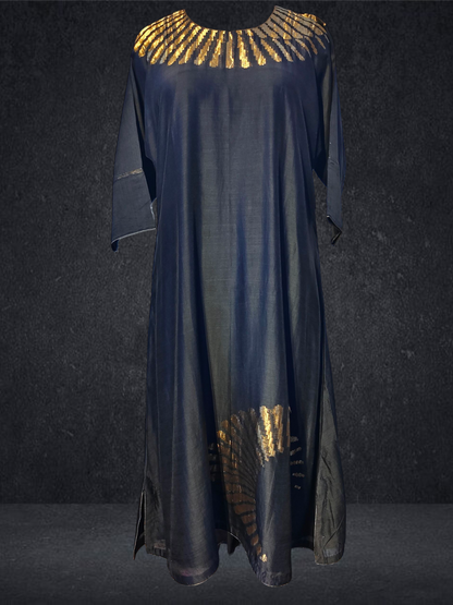 Stitched Chanderi Long Dress VISHAL KAPUR STUDIO
