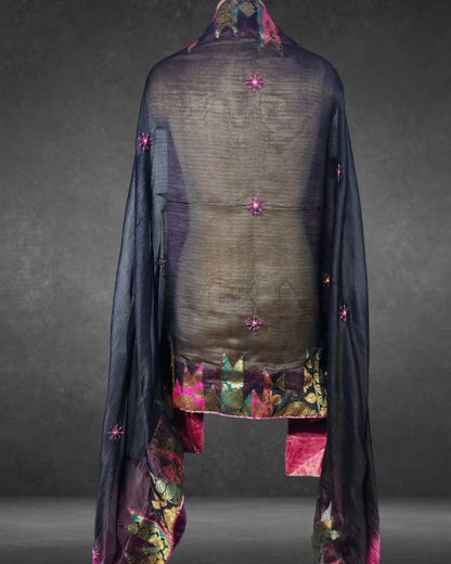 Semi Stitched Formal Chanderi Dupatta VISHAL KAPUR