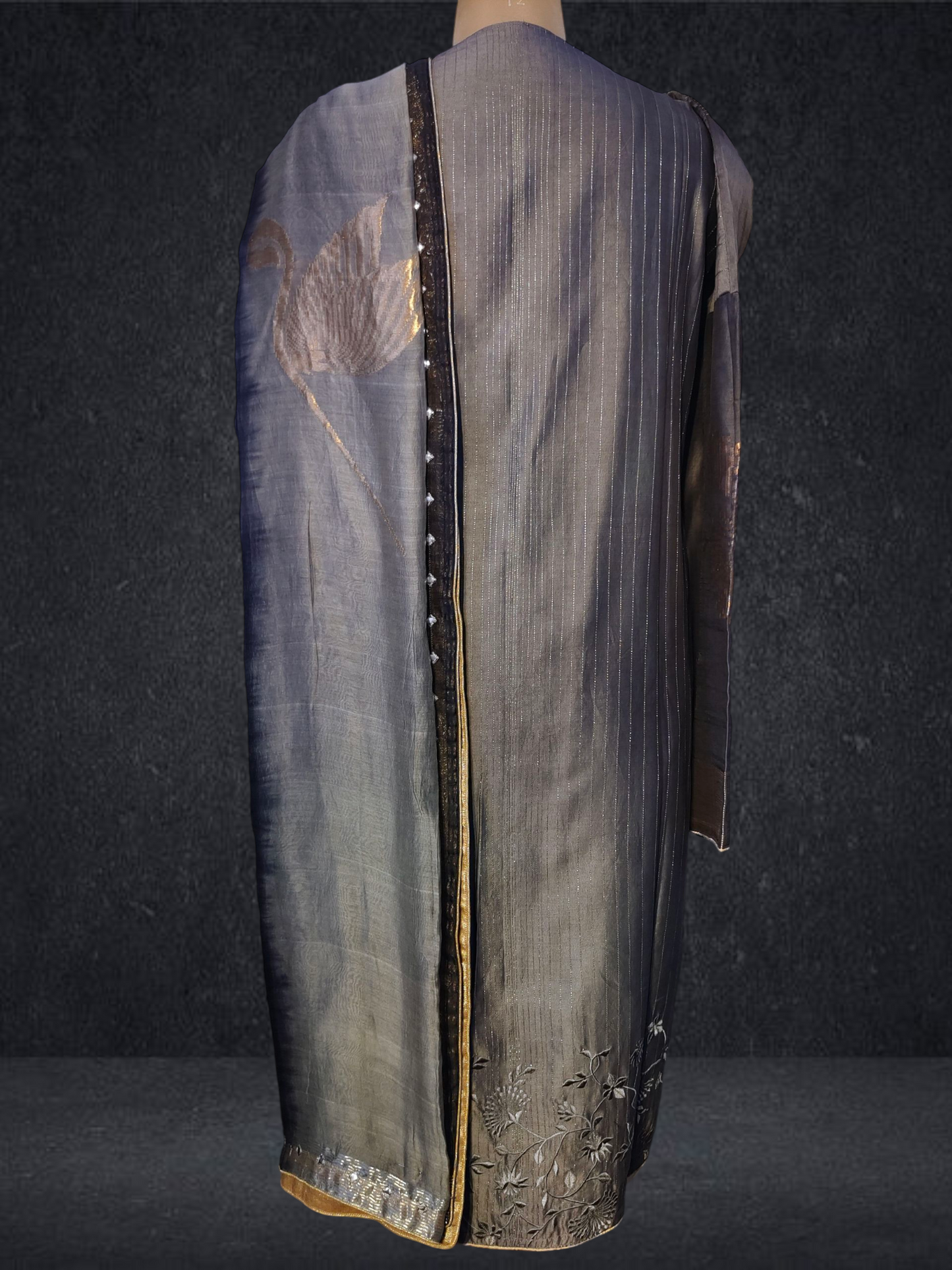 Semi Stitched Formal chanderi Suitset