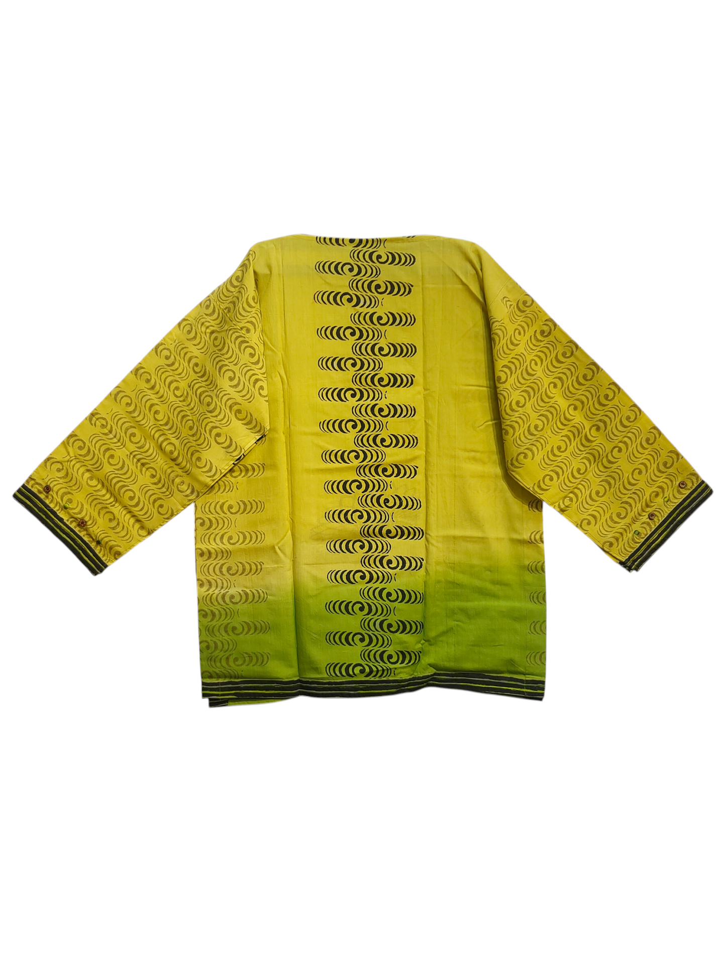 Semistitched Cotton Block Printed Short Tunic