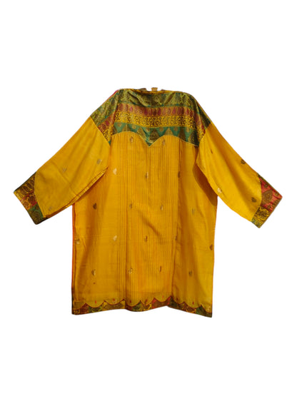Semi Stitched Chanderi  Formal kurta