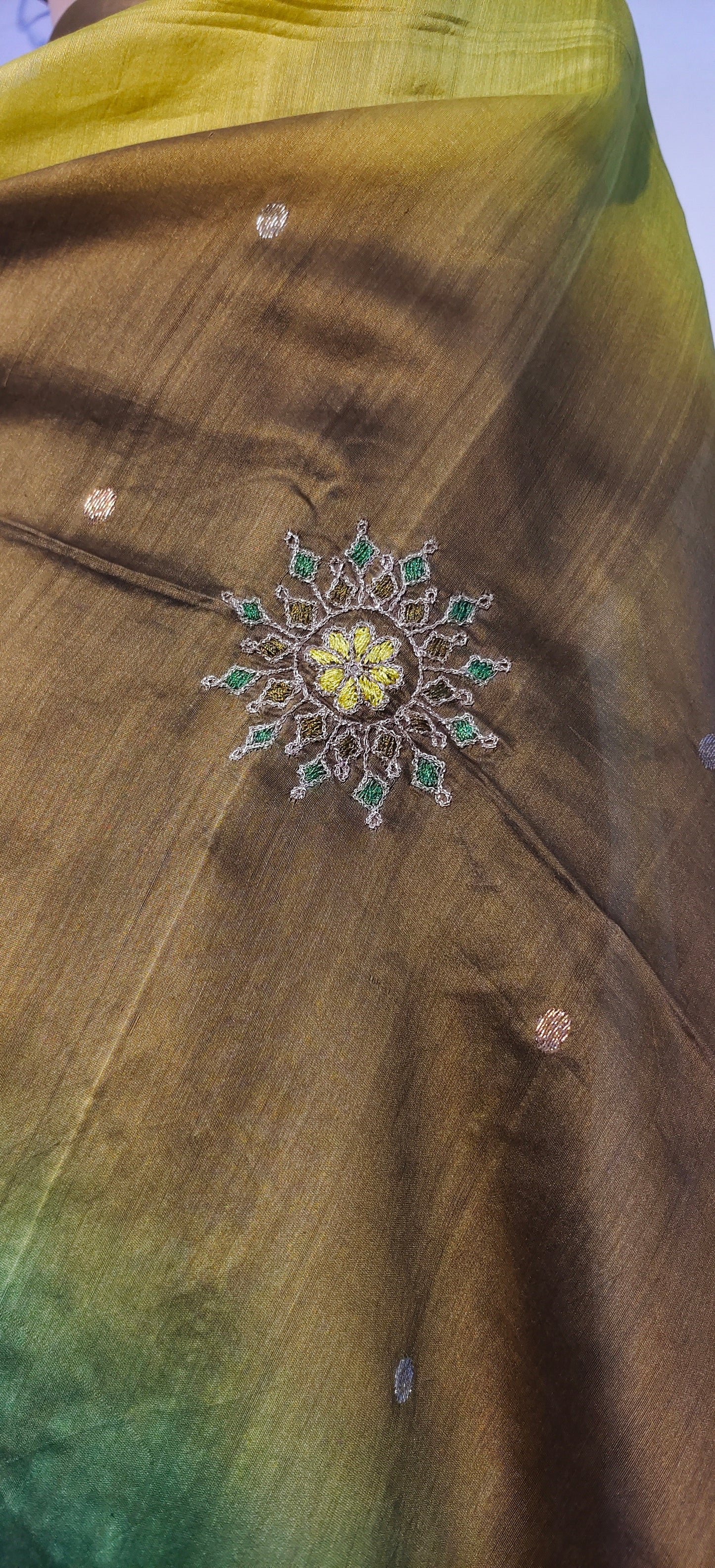 Semi Stitched Formal chanderi Suitset