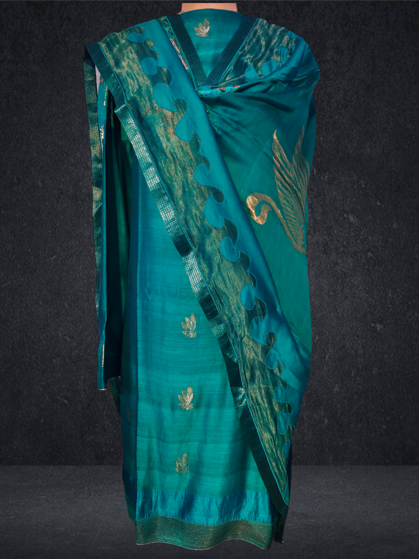Semi Stitched Formal chanderi Suitset