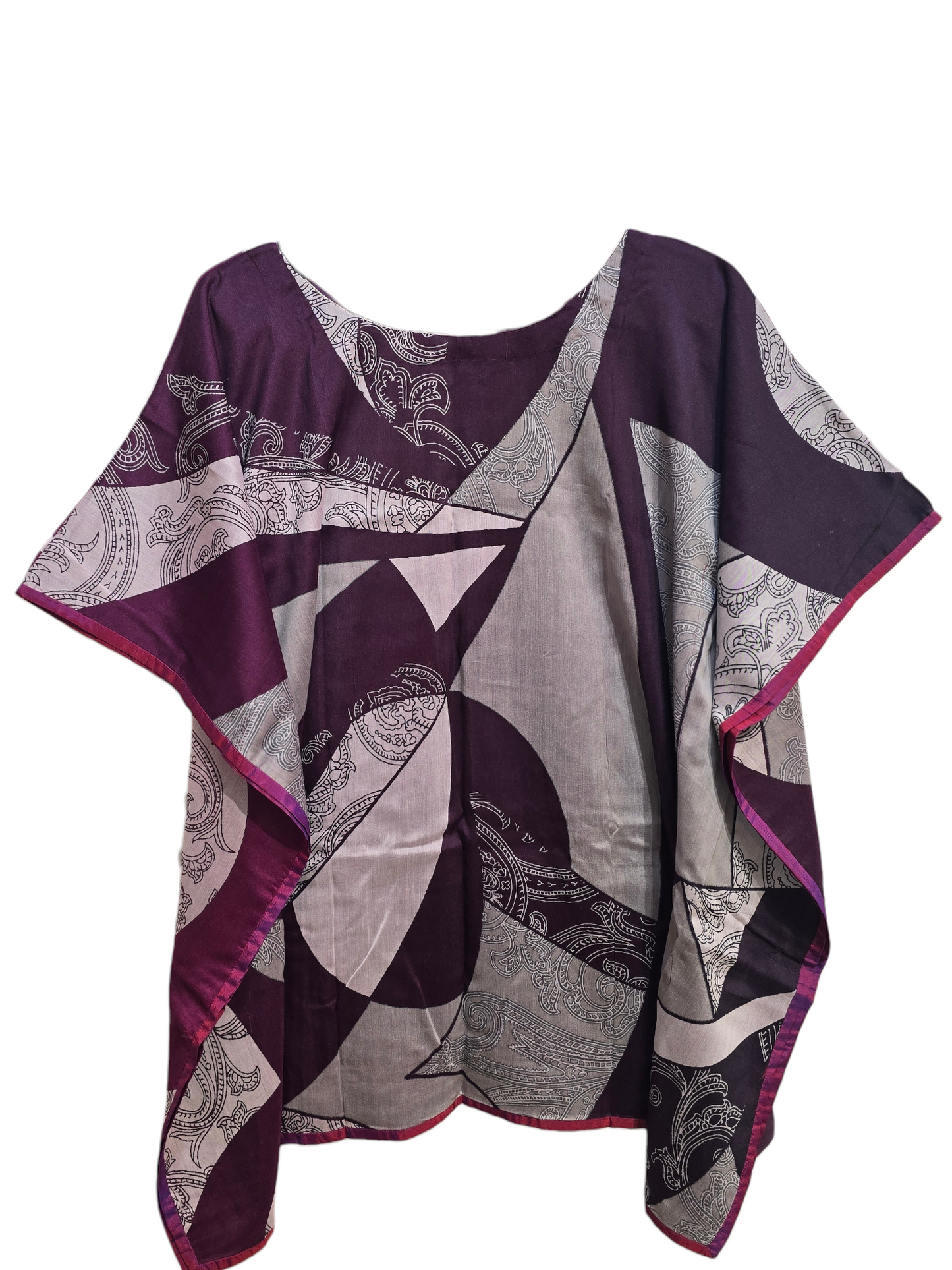 Stitched Chanderi Printed Short Kaftan