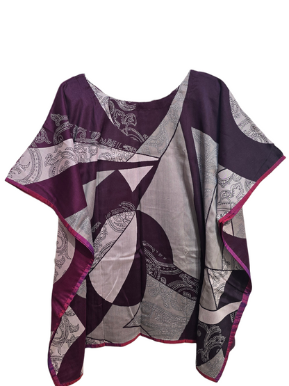 Stitched Chanderi Printed Short Kaftan